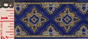 Amravati Trim, Blue/Silver/Gold