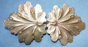 Geranium Leaves, Medium Cloak Clasp - Jewelers Bronze