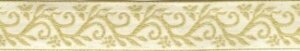 Formal Vine Trim, Gold on Beige