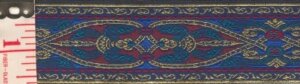 Florentine Trim, Gold/Blue/Red