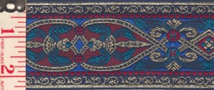 Florentine, Trim Gold/Blue/Red - Wide