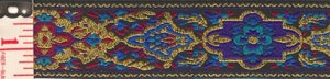 Medallion Trim, Gold/Blue/Red/Purple