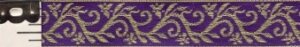 Formal Vine Trim, Gold on Purple