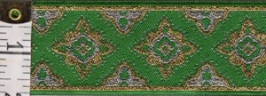 Amravati Trim, Green/Silver/Gold