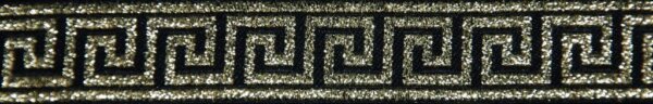 Greek Key Trim, Gold/Black - Narrow