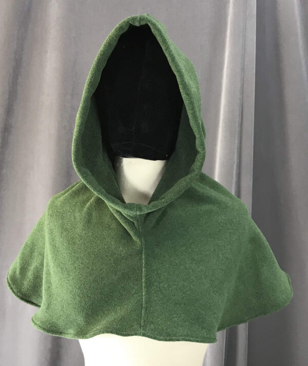 H195 - Moss Green Thermalpro Fleece Hooded Cowl