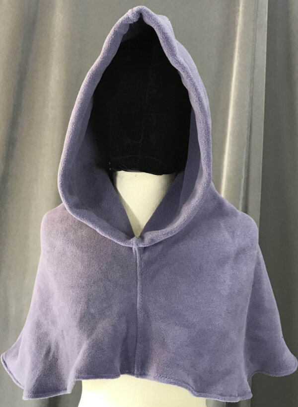 H198 - Amythyst Fleece Easy-Care Hooded Cowl