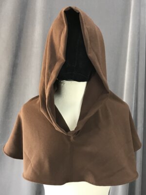 H234 - Brown Hooded Cowl