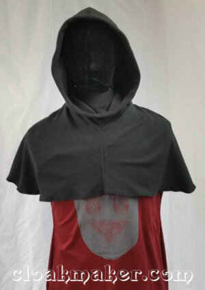 H92-Black Fleece Hooded Cowl