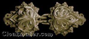 Palm Leaves Cloak Clasp - Jewlers Bronze