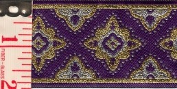 Amravati Trim, Purple/Silver/Gold