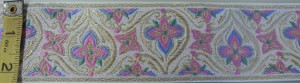 Stained Glass Trim, Pink/White