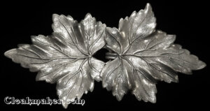 Thimbleberry Cloak Clasp - Silver Tone Plated