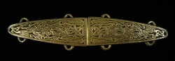 Viking Bar Cloak Clasp - Antique Bronze Plated