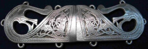 Viking Sea Beast Cloak Clasp - Pewter