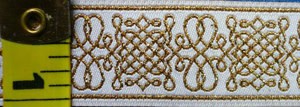 Royal Tudor Trim, Gold/White