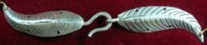 Willow Leaf Cloak Clasp - Sterling Silver